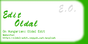 edit oldal business card